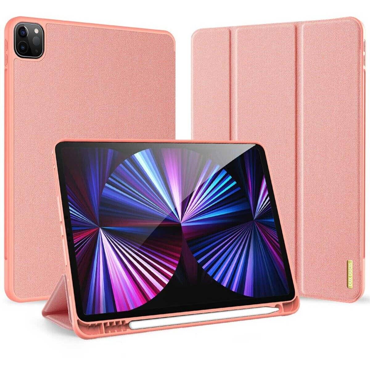 Hartschale mit Smart Sleep und integrierter Standfunktion Hülle kompatibel mit iPad Air 13" 2025 Rosa