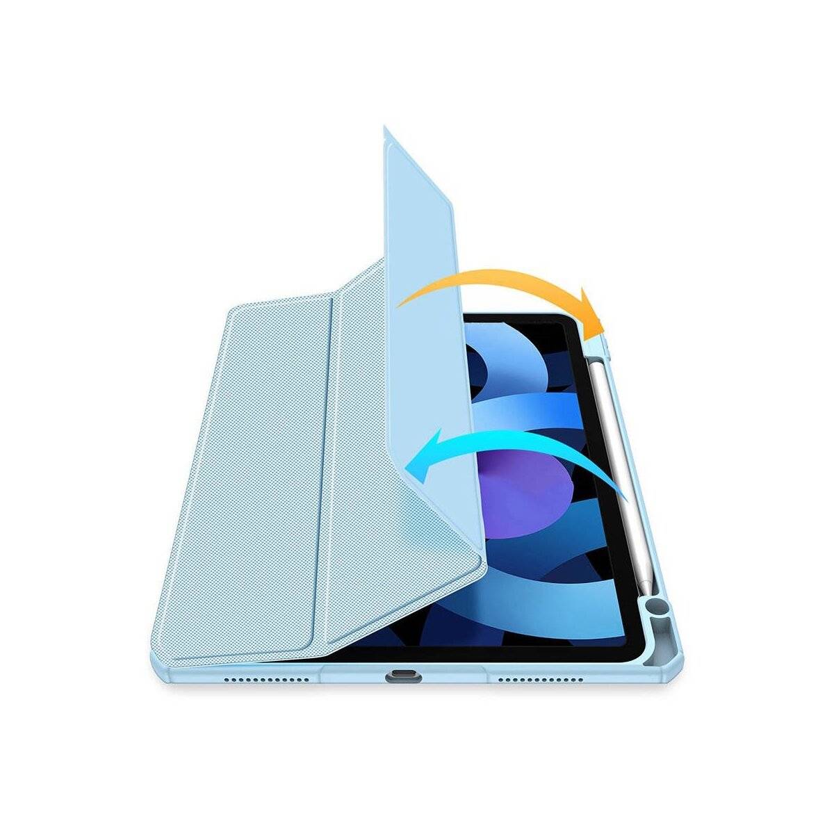 Dux Ducis Toby Eco-Leather Schale Cover kompatibel mit iPad Air 13" 2025 Blau