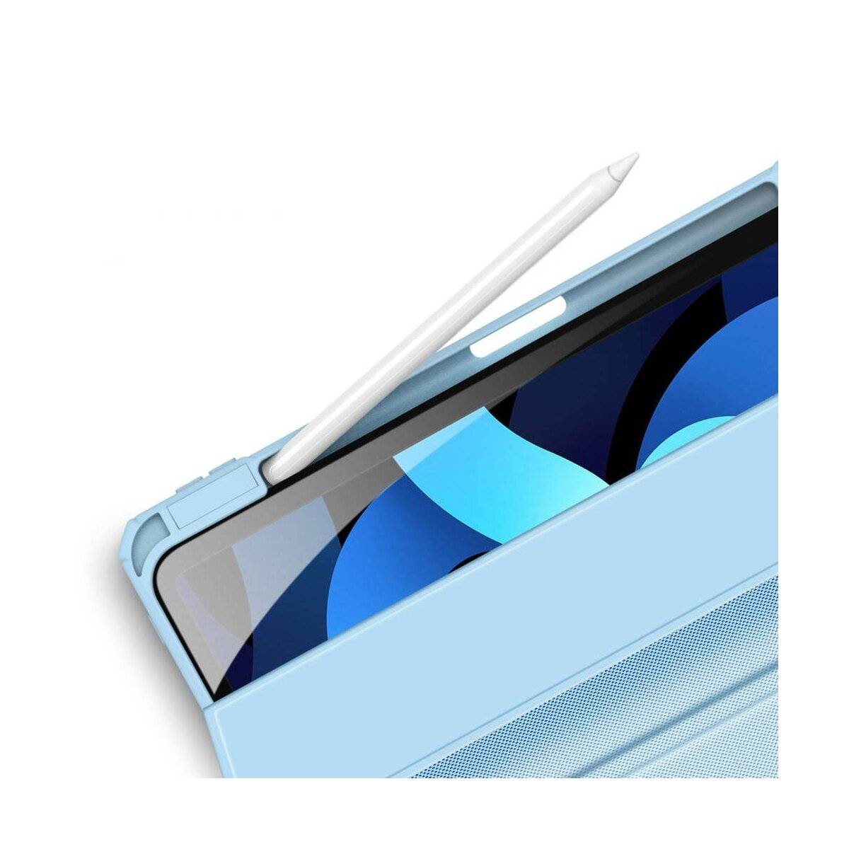 Dux Ducis Toby Eco-Leather Schale Cover kompatibel mit iPad Air 13" 2025 Blau