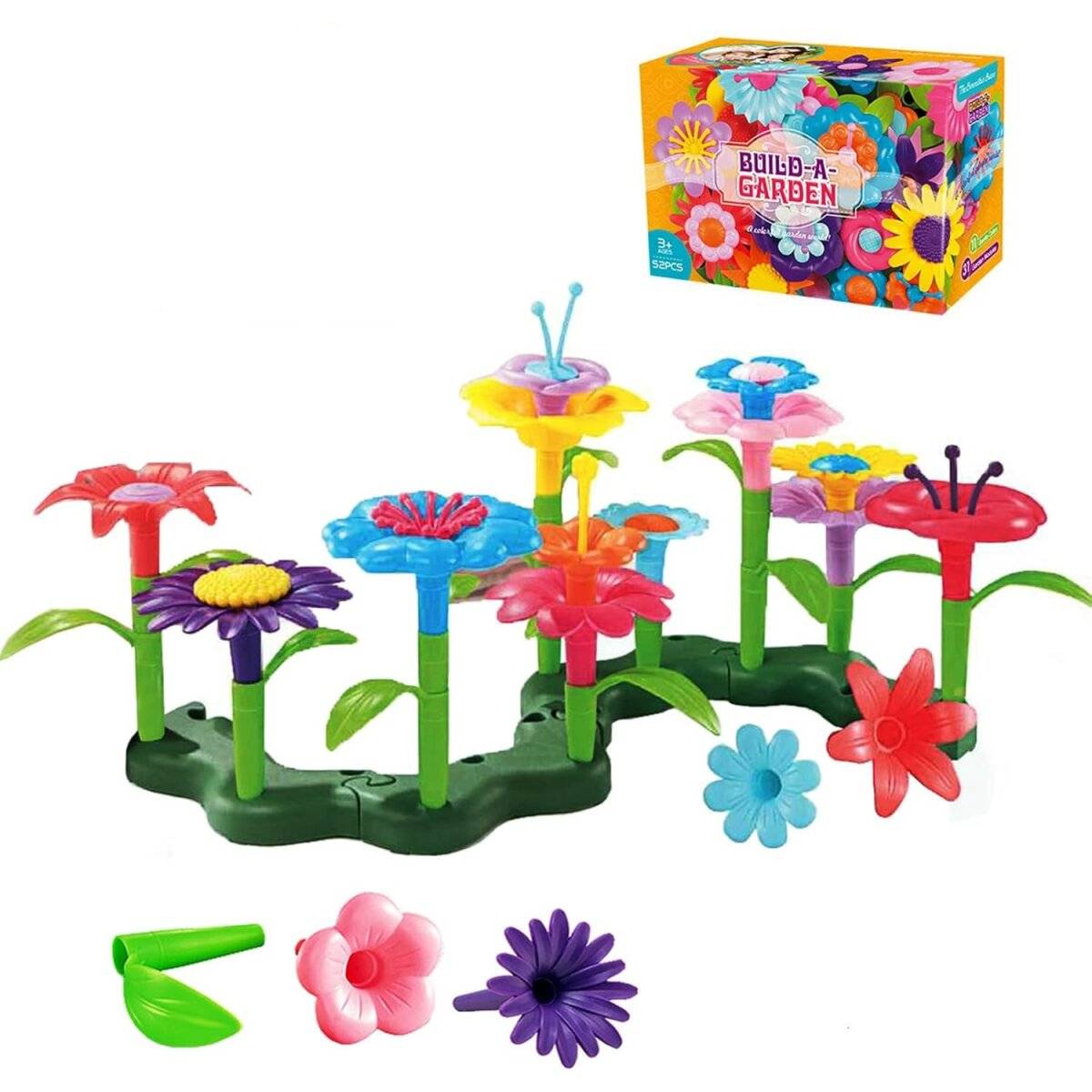 Kreatives Blumen-Bauspielzeug  52 Teile für fantasievolles Spielen