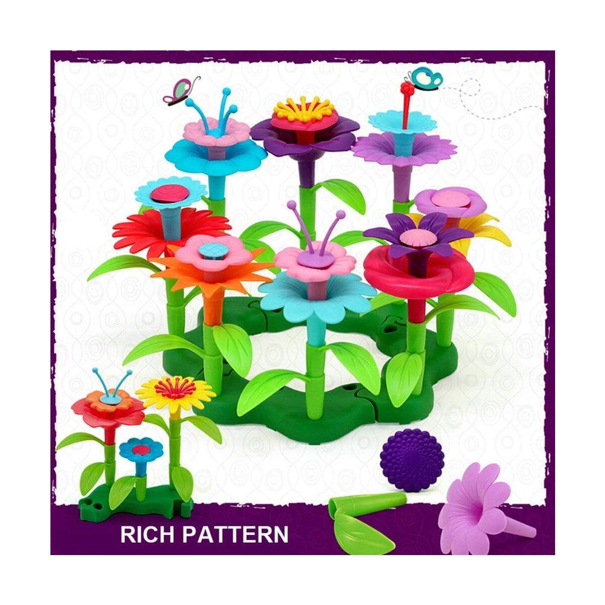 Kreatives Blumen-Bauspielzeug  52 Teile für fantasievolles Spielen