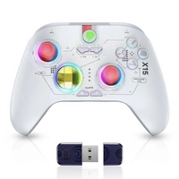 EasySMX X15 Controller PC Controller Wireless mit 7 RGB Licht weiß EasySMX X15 Controller PC Controller Wireless mit 7 RGB Licht weiß