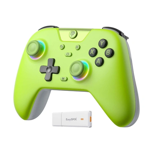 EasySMX X05 Controller PC mit 7 Farbe RGB Licht Hall Triggers Grün EasySMX X05 Controller PC mit 7 Farbe RGB Licht Hall Triggers Grün