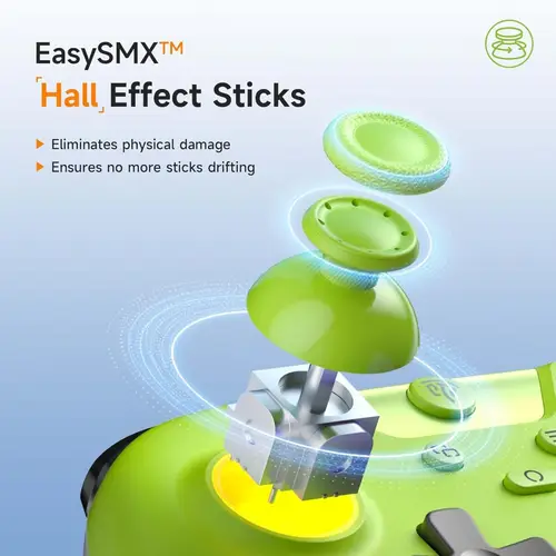 EasySMX X05 Controller PC mit 7 Farbe RGB Licht Hall Triggers Grün EasySMX X05 Controller PC mit 7 Farbe RGB Licht Hall Triggers Grün