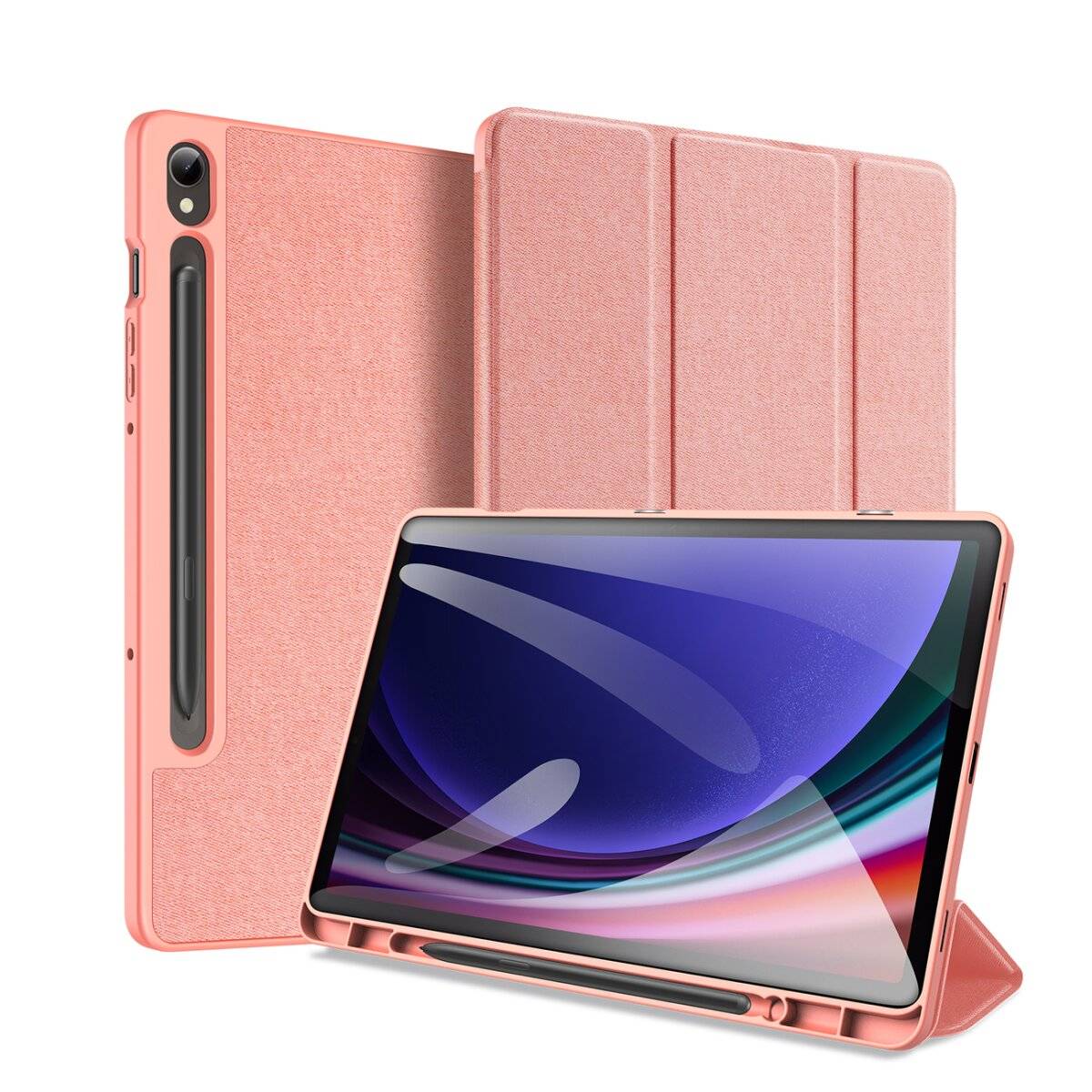 Dux Ducis Domo Smart Sleep Case Tablethülle kompatibel mit Samsung Galaxy Tab S10 FE+ Pink