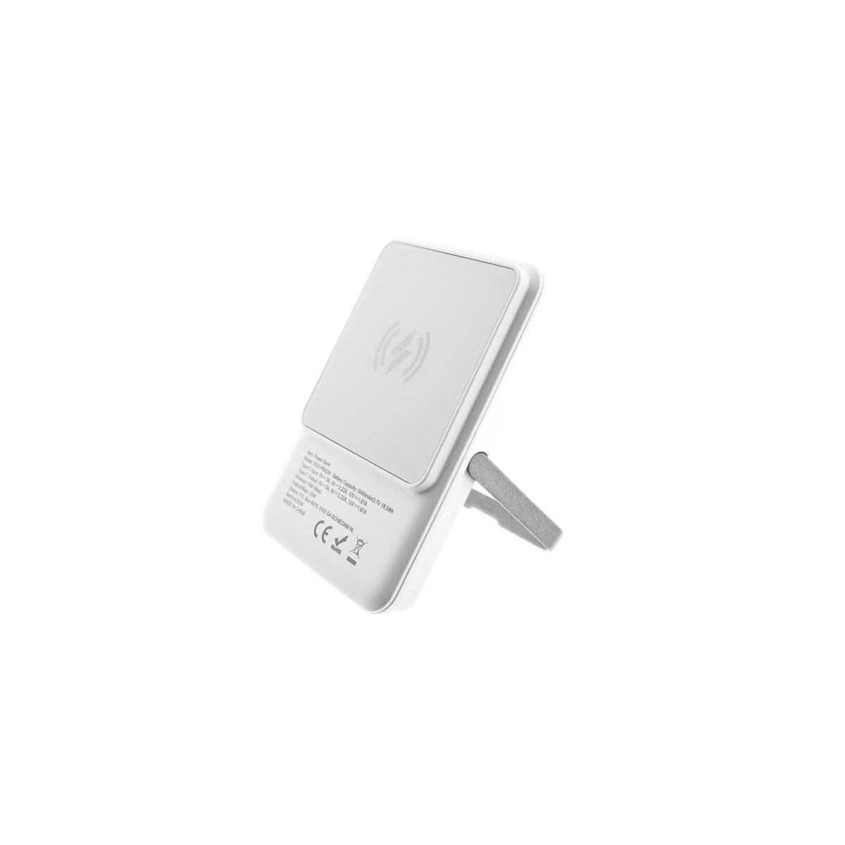 20W Premium Magnetische Drahtlose Powerbank  5000mAh Weiß