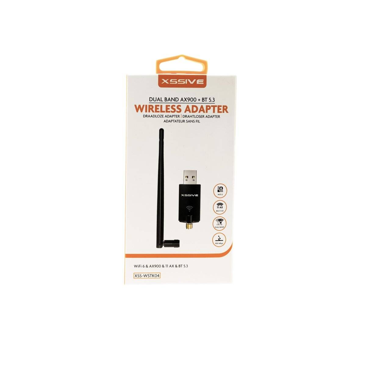 Dual Band AX900 + BT 5.3 Drahtloser Adapter  WiFi 6 Schwarz