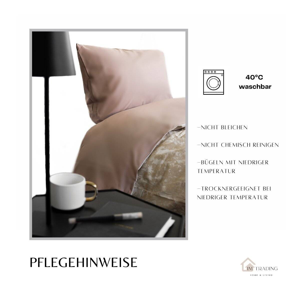 Renforcé Bettwäsche mit Reißverschluss, für Einzel- und Doppelbett 135 x 200 cm + 80 x 80 cm