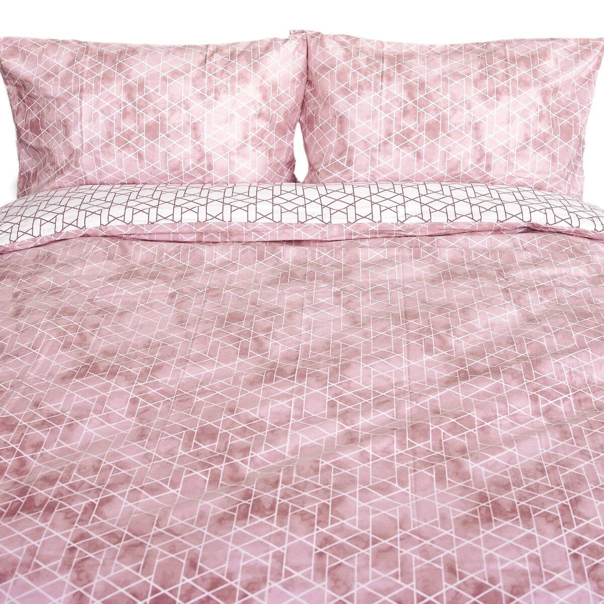 Renforcé Bettwäsche mit Reißverschluss, für Einzel- und Doppelbett 200 x 200 cm + 2x 80 x 80 cm