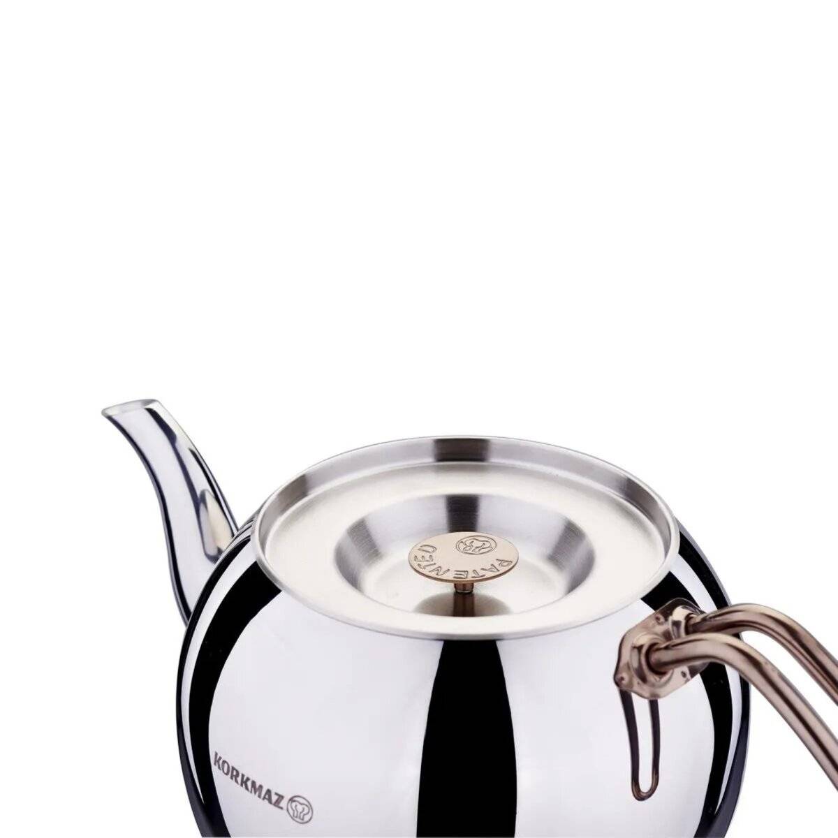 Korkmaz Hanedan Teekannen-Set - Stilvolles Design & Höchste Funktionalität 1,1L/2,0L