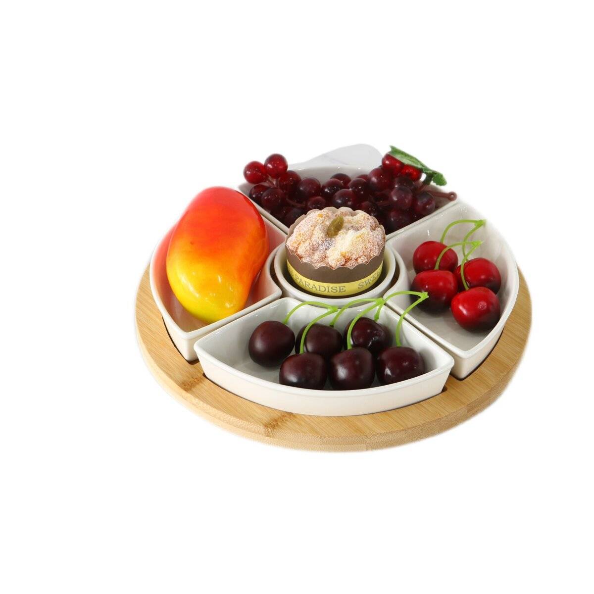 Bambus Snackschalen-Set  Stilvolles Servieren für jeden Anlass