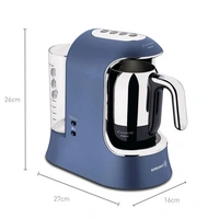 Korkmaz Kahvekolik Aqua Türkische Kaffeemaschine mit 1,4L Wassertank für 1-4 Tassen Korkmaz Kahvekolik Aqua Türkische Kaffeemaschine mit 1,4L Wassertank für 1-4 Tassen