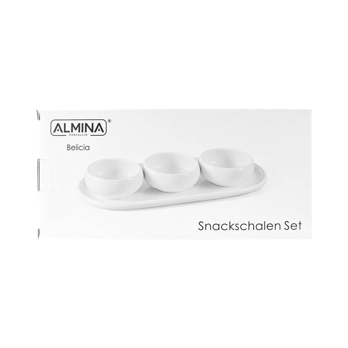 Snackschalen-Set Belicia Servierteller mit 3 Schalen