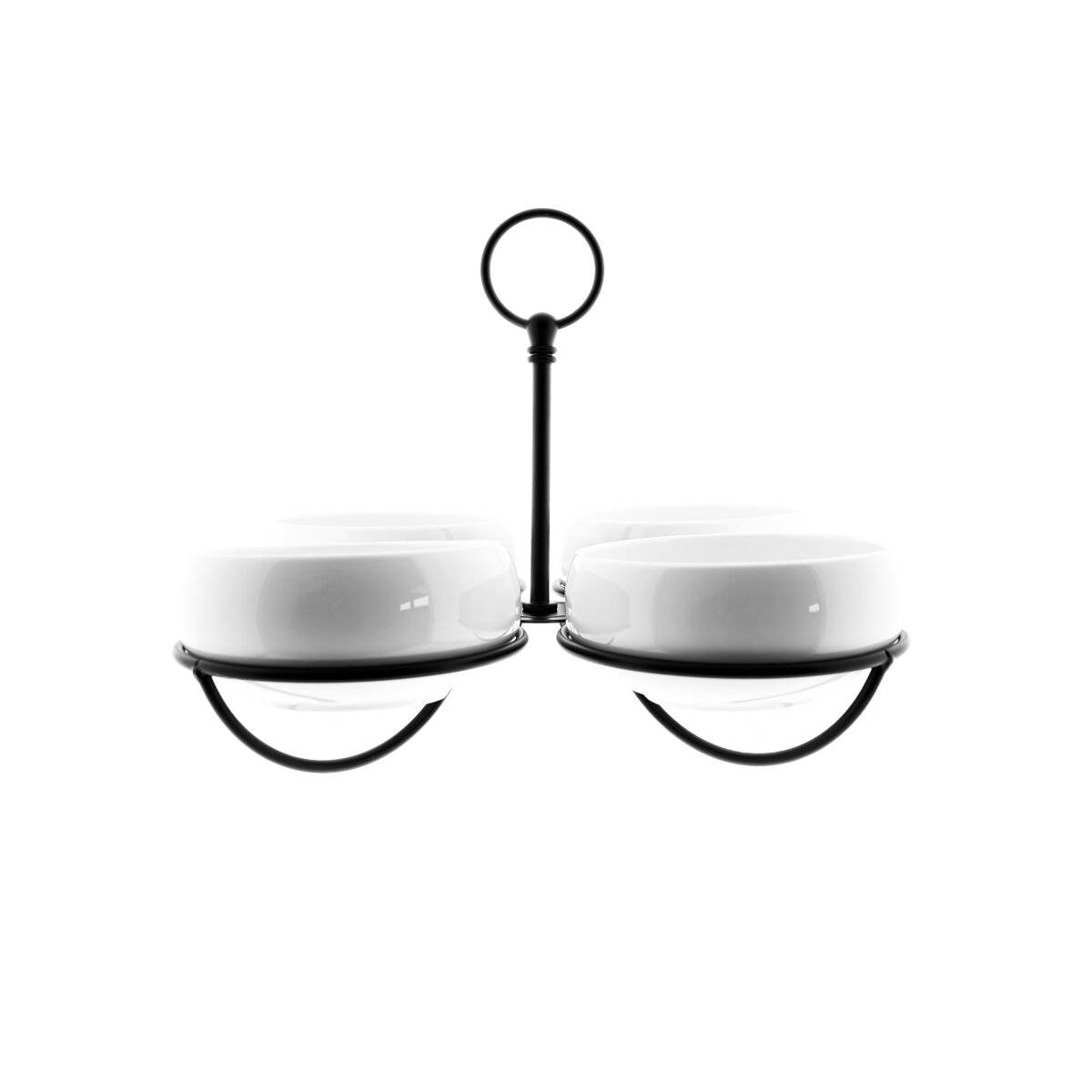 Snackschalen-Set Belicia 4 Schalen mit Ständer