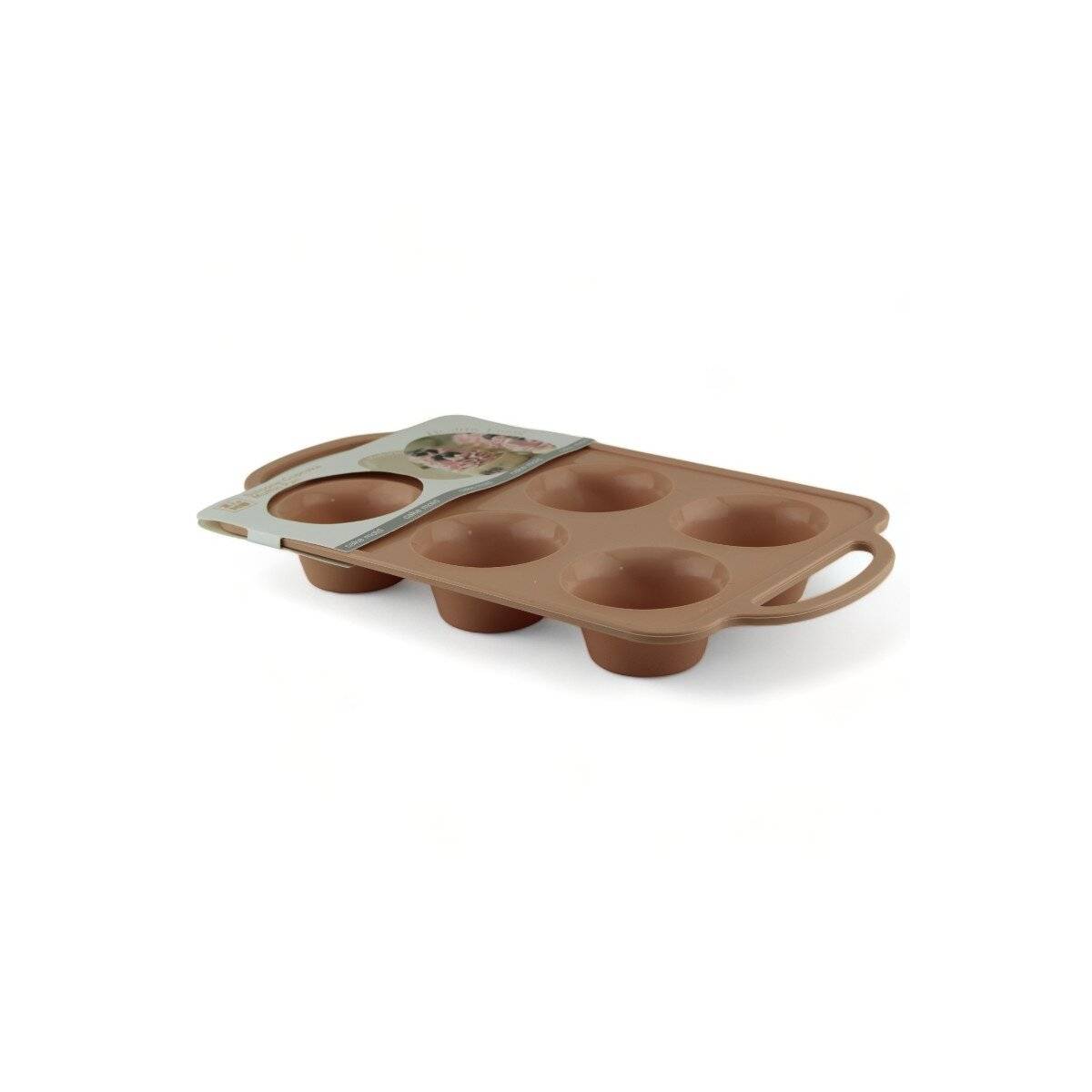 6-fach Backform ideal für süße & herzhafte Kreationen - Silikon-Muffinform