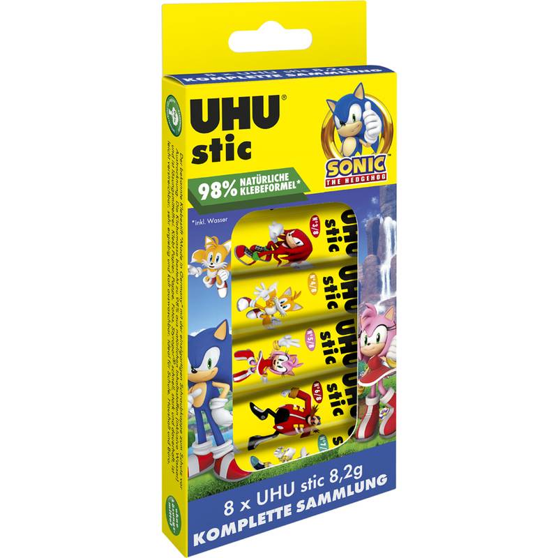 UHU Klebestift stic SONIC, Collection Box mit 8x 8,2 g
