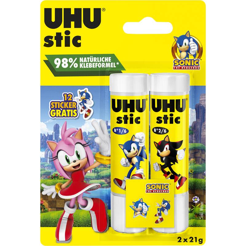 UHU Klebestift stic SONIC, 2 x 21 g, Blister