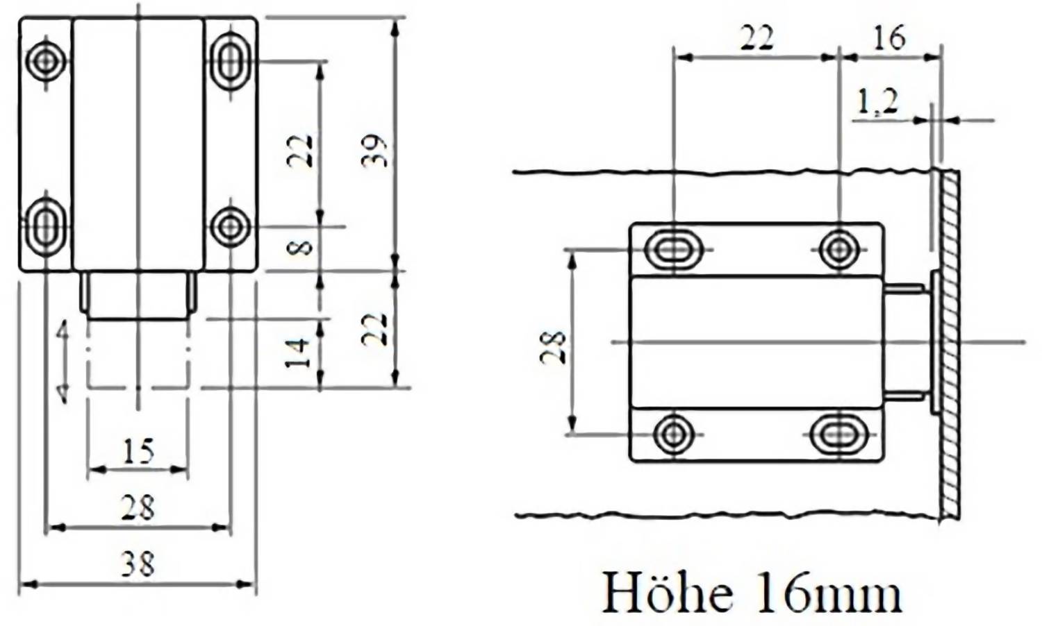 10x Magnetschnäpper Möbelmagnet Schnäpper push up Magnet Schrank Türmagnet C