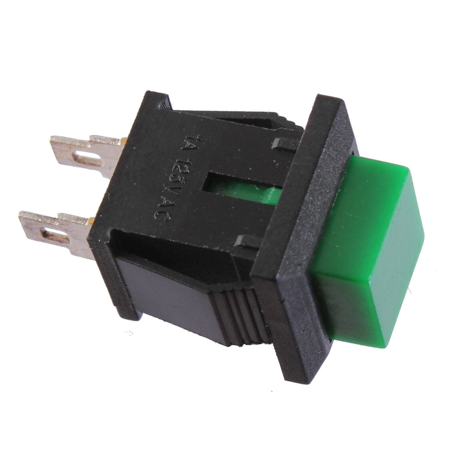 10x Miniatur Taster Drucktaster Druckschalter Schließer Modellbau 1x EIN max. 1A Grün