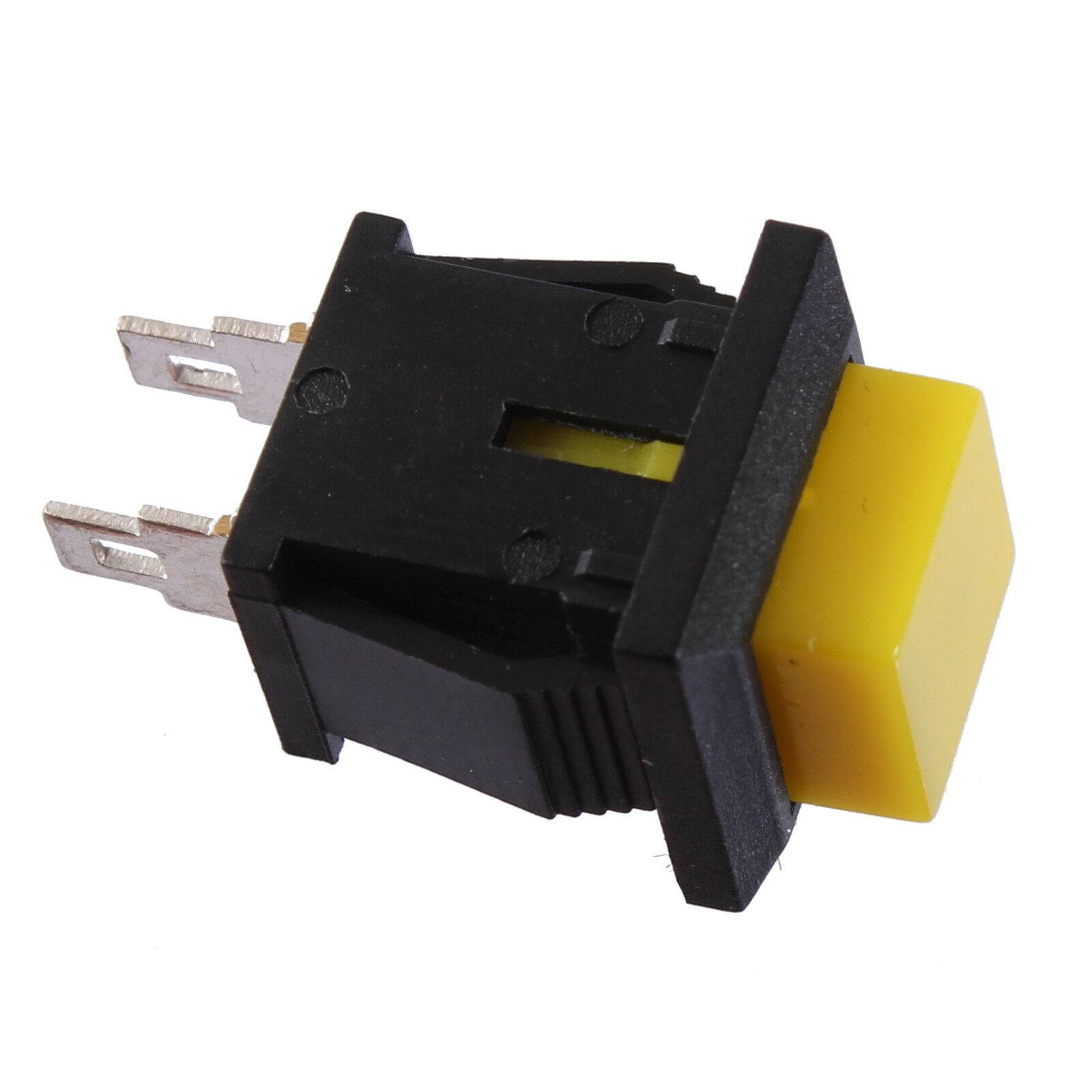10x Miniatur Taster Drucktaster Druckschalter Schließer Modellbau 1x EIN max. 1A Gelb