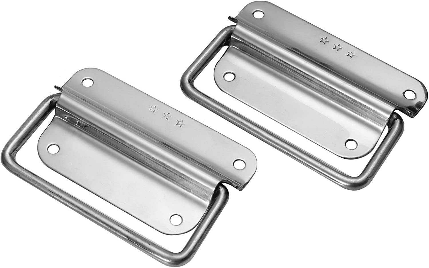 2x Edelstahl Tragegriff Tragegriffe Kistengriff Klappgriff Kistengriffe Boxen 50mm
