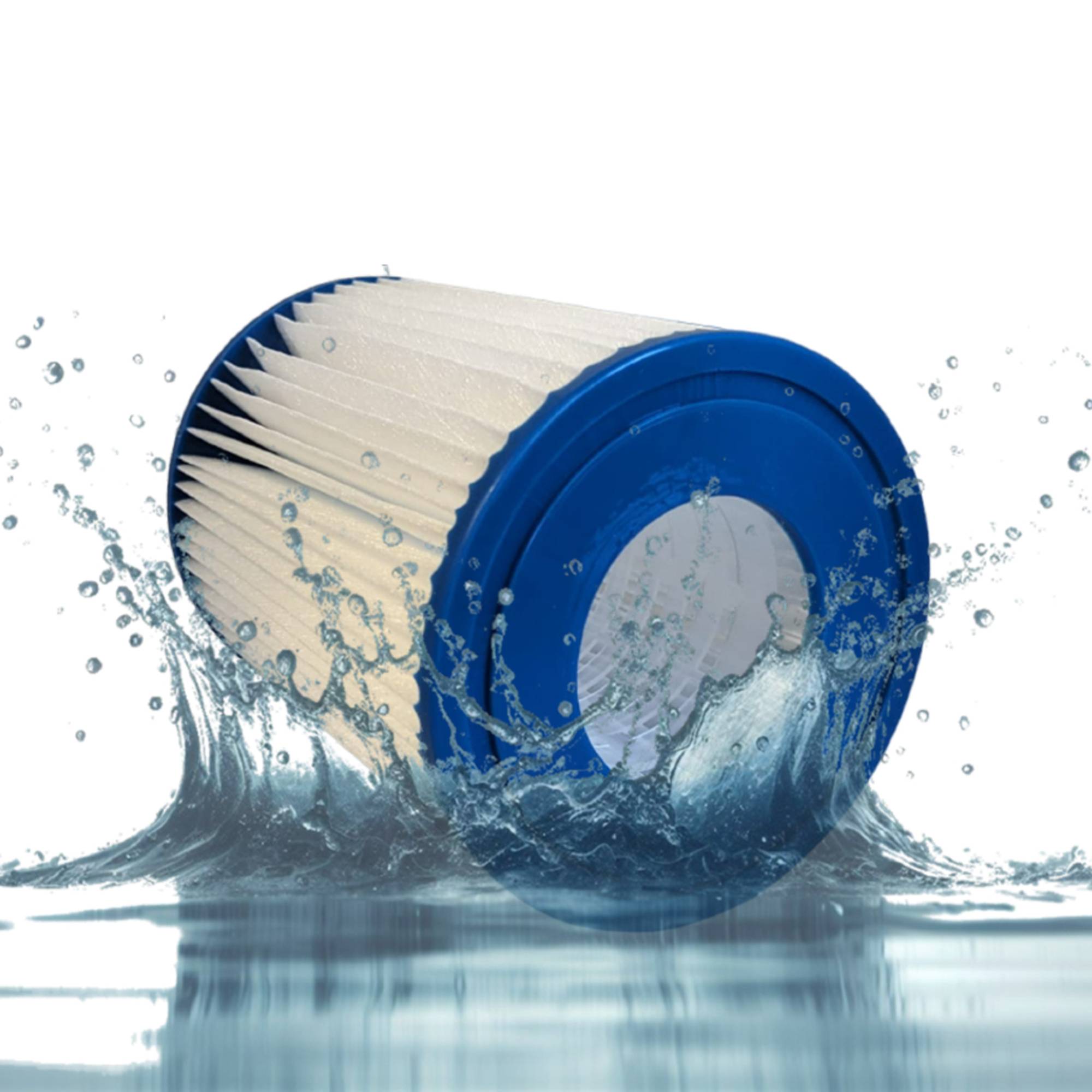 2x Filter Pool für Bestway Typ II Größe 2 Filterkartusche Ersatztfilter Flowclear 58094 Pumpenfilter Poolzubehör
