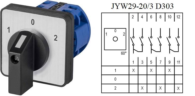 Drehschalter Nockenschalter Wendeschalter Hauptschalter Motorschalter Schalter E