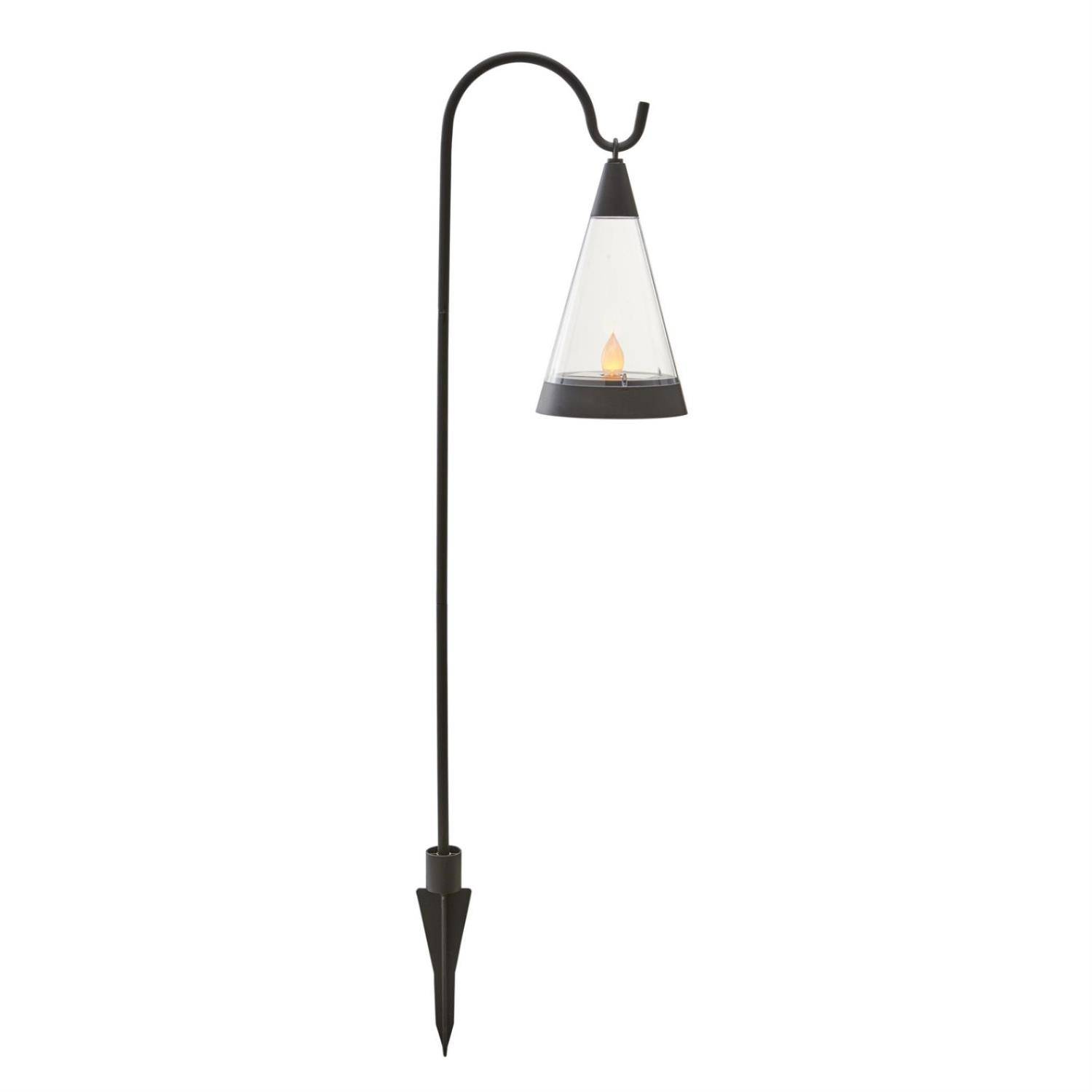 LED Solar Laterne 3in1 Laterne/Windlicht/Erdspieß H: 70cm Lichtsensor