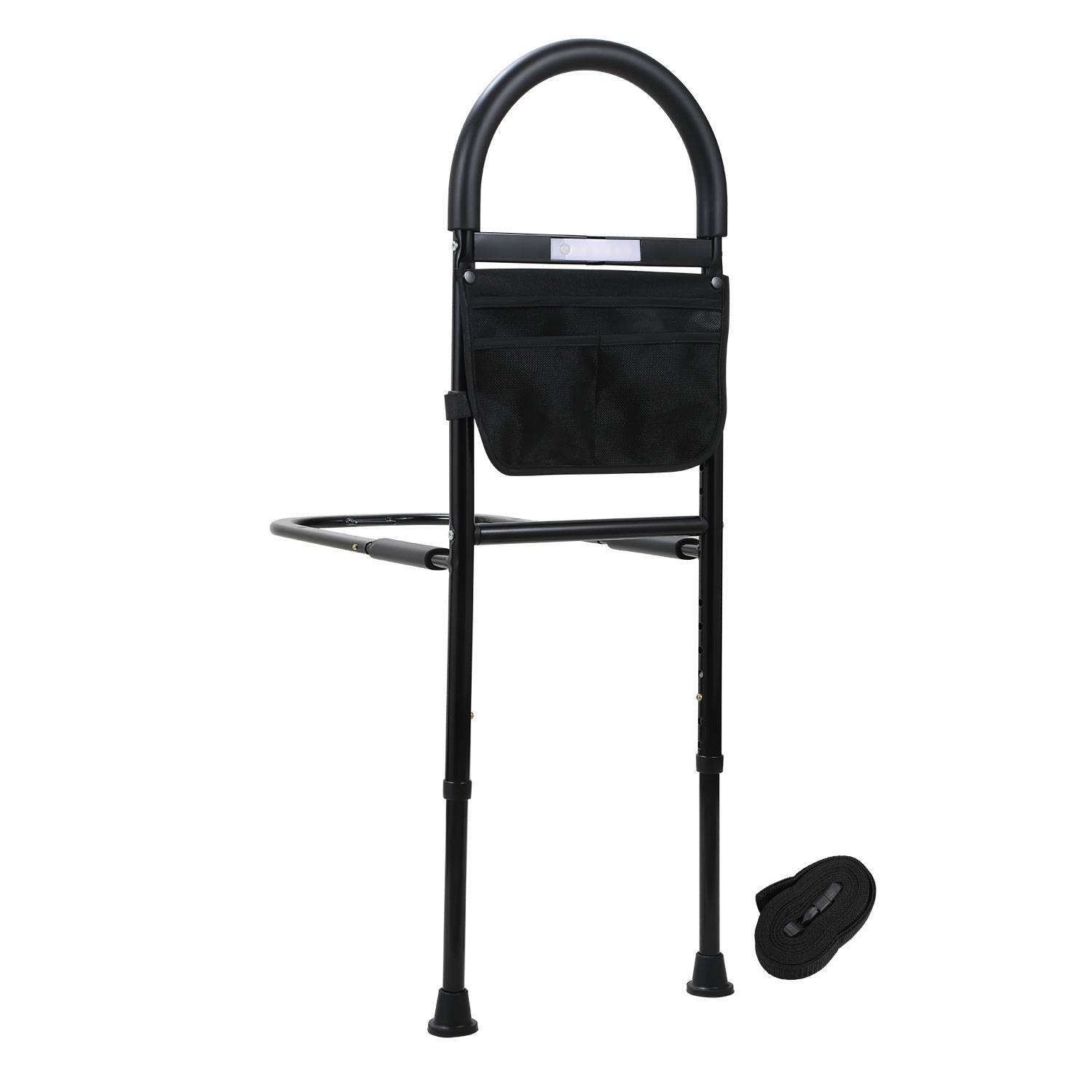 Bettgitter Aufstehhilfe Bett Haltegriffe Hilfsmittel für Senioren Verstellbare 80-104cm, mit LED