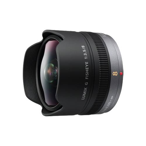PANASONIC H-F008EC - LUMIX G Fisheye Wechselobjektiv für AW-UB10E Box-Kameras (8mm | F3.5) - in schwarz