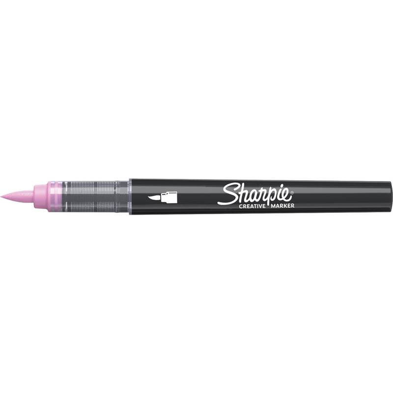Sharpie 2218067, 1 Stück(e), Pink, Pinselspitze, Schwarz, Rose pink, Acrylbasierte Tinte