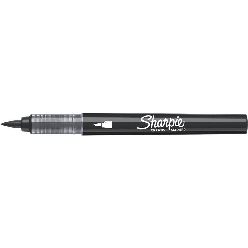 Sharpie 2218069, 1 Stück(e), Schwarz, Pinselspitze, Schwarz, Acrylbasierte Tinte