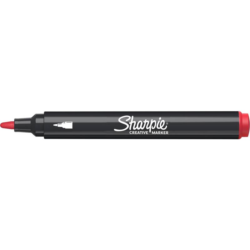 Sharpie 2218119, 1 Stück(e), Rot, Rund, Acrylbasierte Tinte