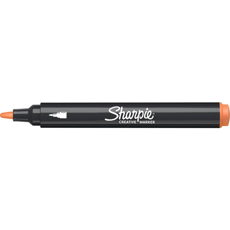 Sharpie Kreativmarker ACRYLIC, Rundspitze, orange
