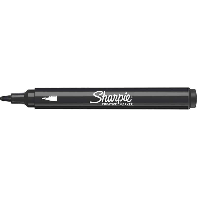 Sharpie 2218123, 1 Stück(e), Schwarz, Rund, Acrylbasierte Tinte