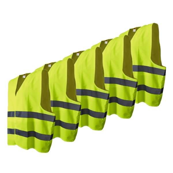 Warnweste AAINN205 gelb 5 Stück