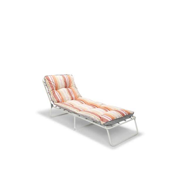 3-Bein-Liege Wörthersee 37450025 weiß/terracotta