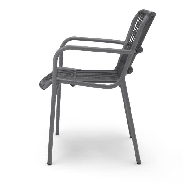 Stapelstuhl Ives 552433 anthrazit 2 Stück