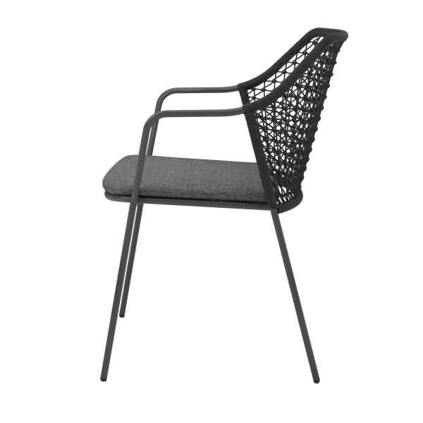 Stapelstuhl Burano 556431 anthrazit 4 Stück