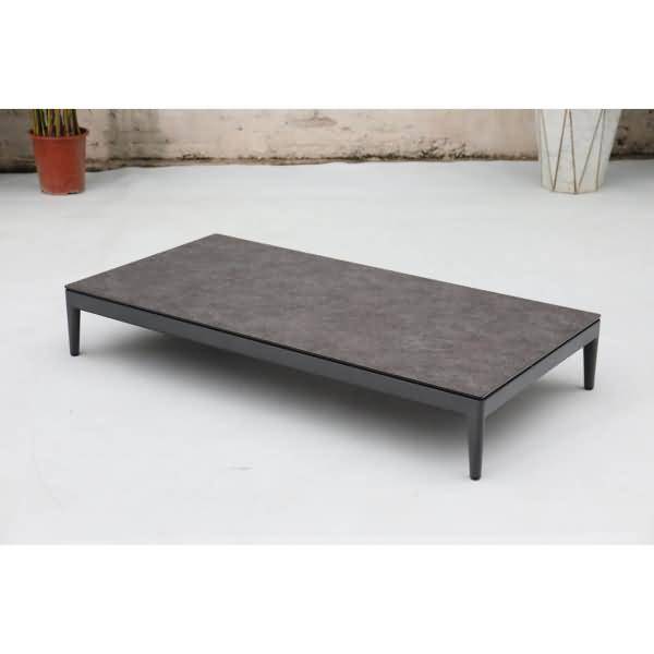 Beistelltisch Athene 585432 anthrazit/teak