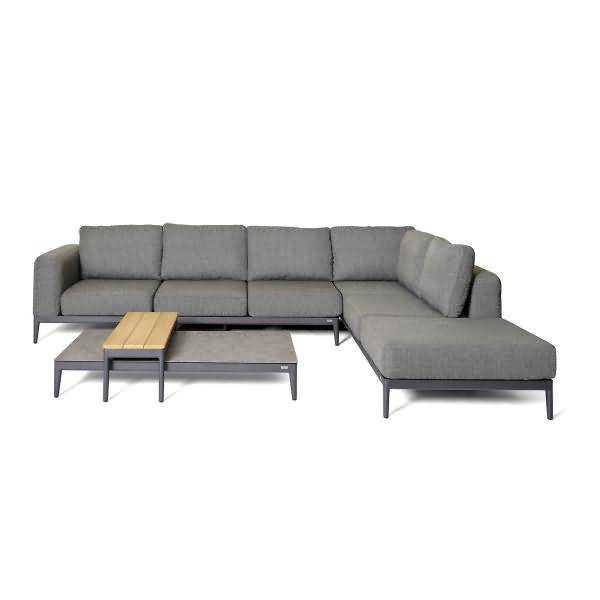 Lounge Set Athene 586531 +Tisch anthrazit/Teak