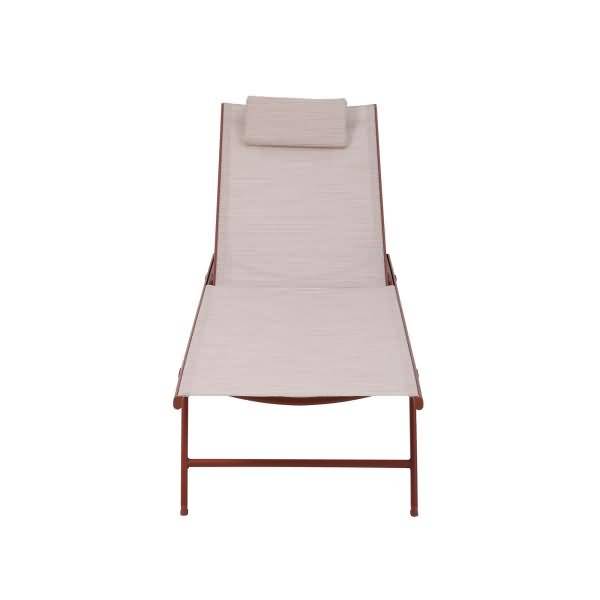Sonnenliege Travis 88371 terrakotta/beige 2 Stück