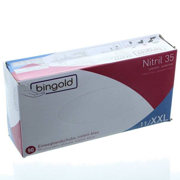 Einweghandschuh Nitril 35 602104 XXL violett 90 Stück