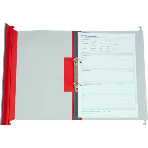 BOI-Befundmappe 9108-00317 Bügel 2 Deckel rot