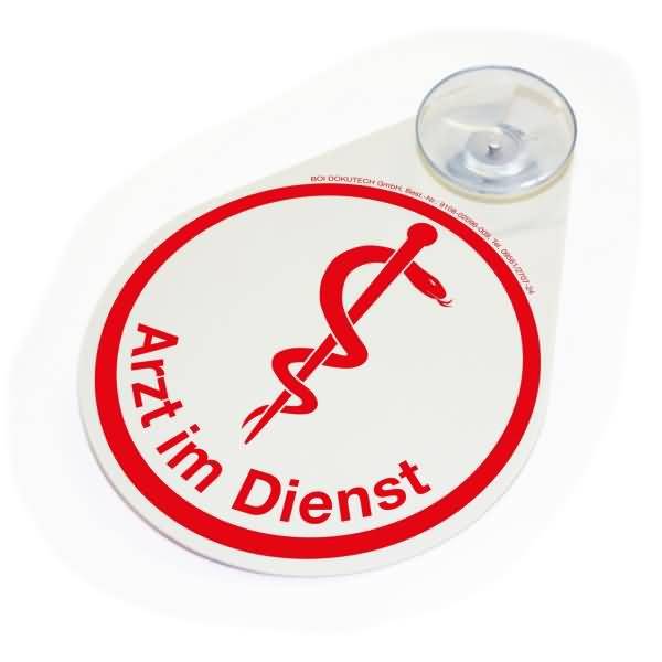 Hinweisschild Arzt im Dienst 9108-02096-009