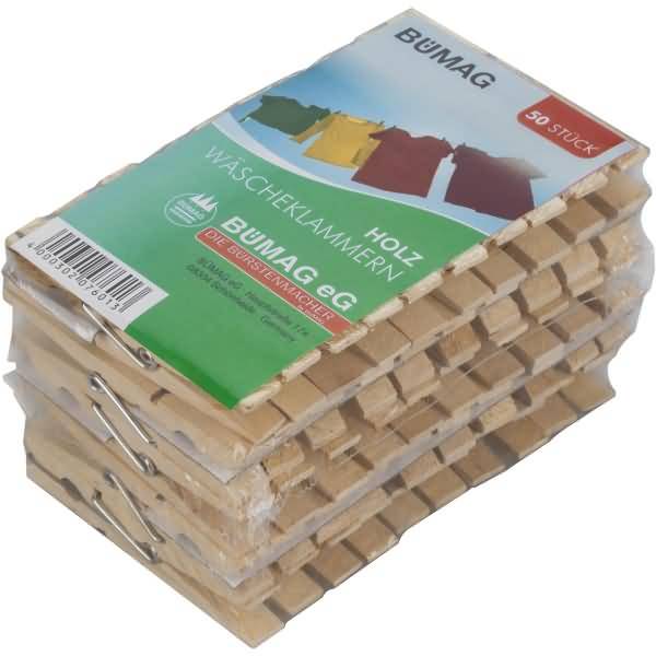 Wäscheklammern 7601 Holz 50 Stück