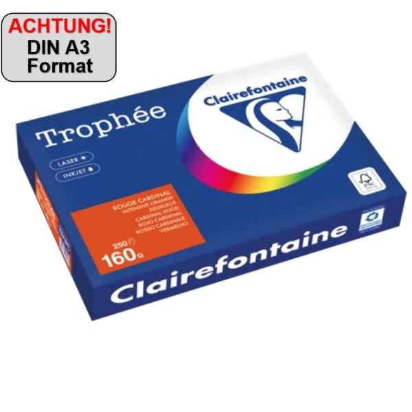 Kopierpapier 1031PC A3 160g ziegelrot 250 Blatt