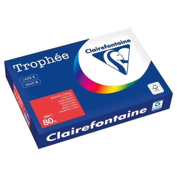 Kopierpapier 8175PC A4 80g korallenrot 500 Blatt