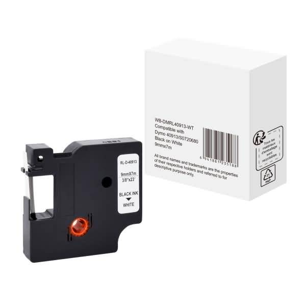 Schriftband wie Dymo S0720680 9mmx7m schwarz auf weiß