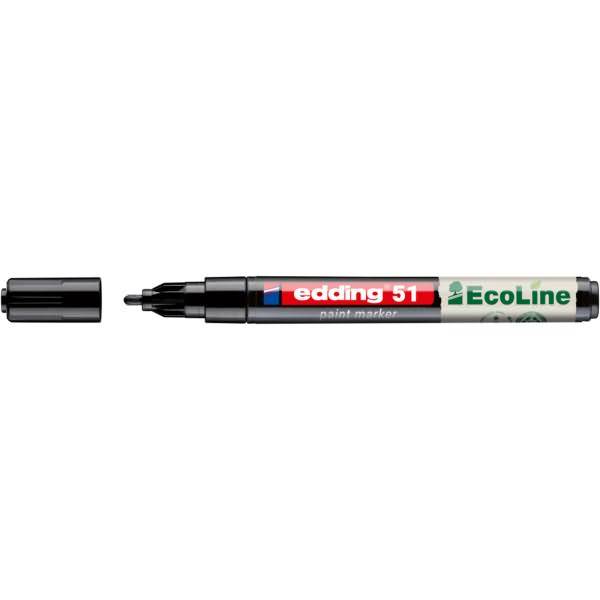Lackmarker EcoLine 4-51-001 rund 1-2mm schwarz